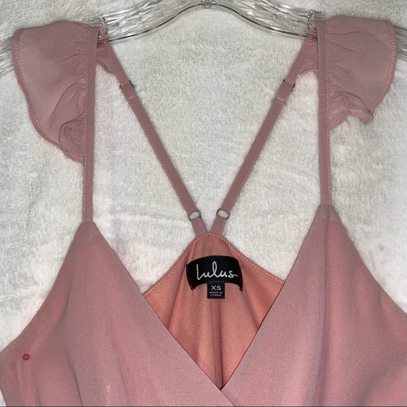 Pink Lulus Wrap Tank Top - Picture 2 of 3